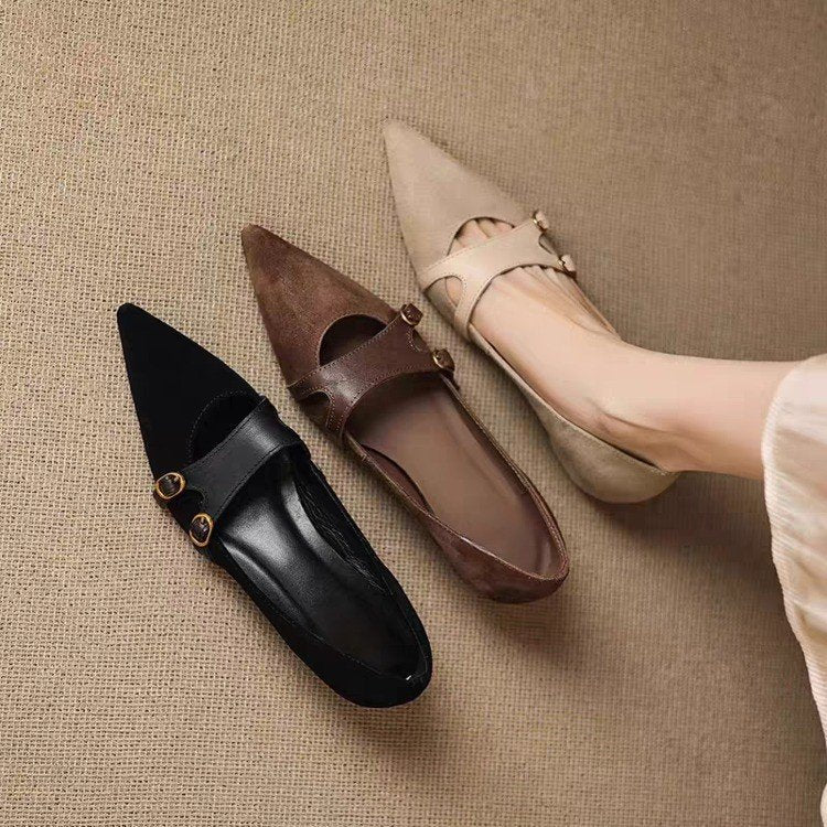 Bia loafers i äkta mocka
