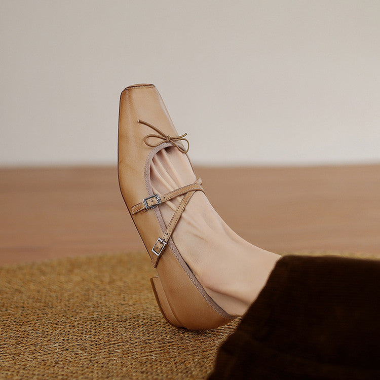 Daphne Genuine Leather Flats