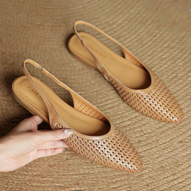 Mirale Slingbacks van Echt Leer