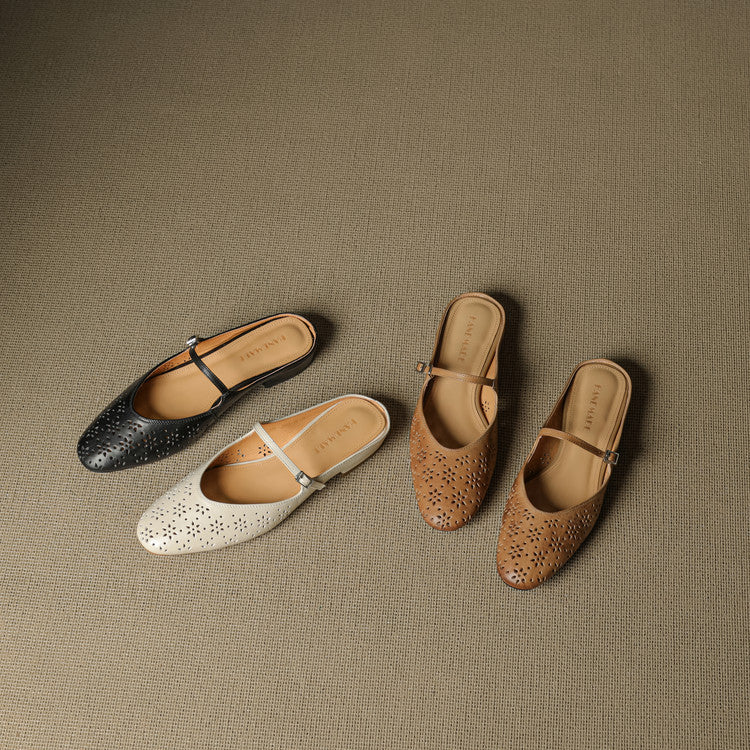 Mules Alina in vera pelle