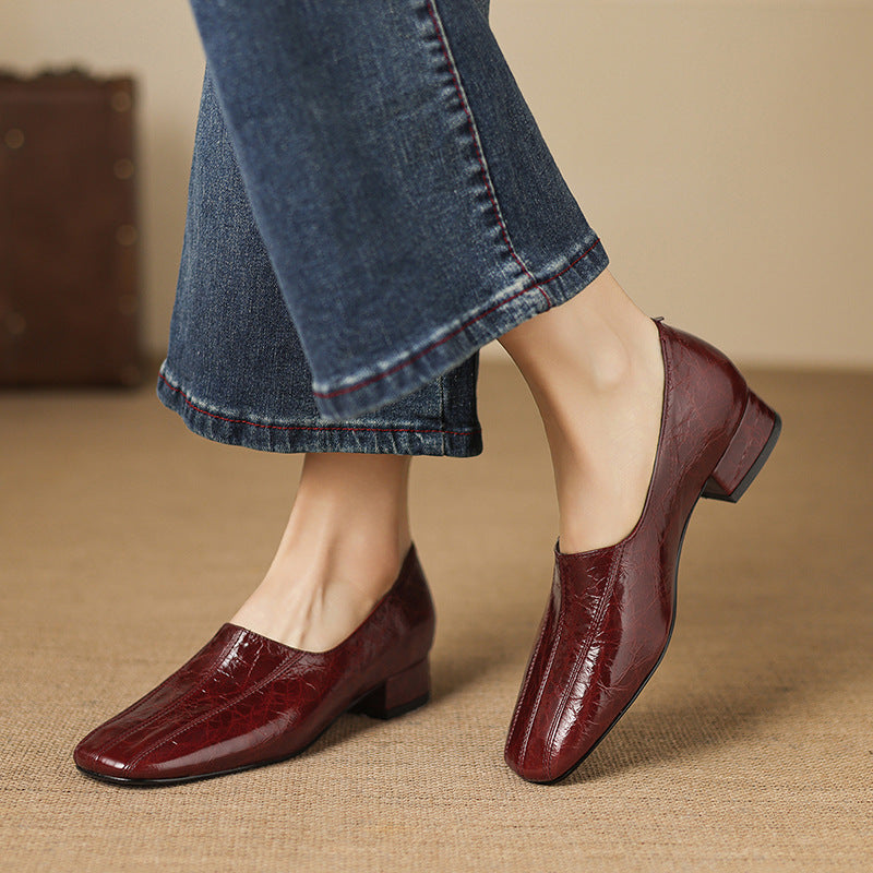 Mocasines Velina de cuero genuino