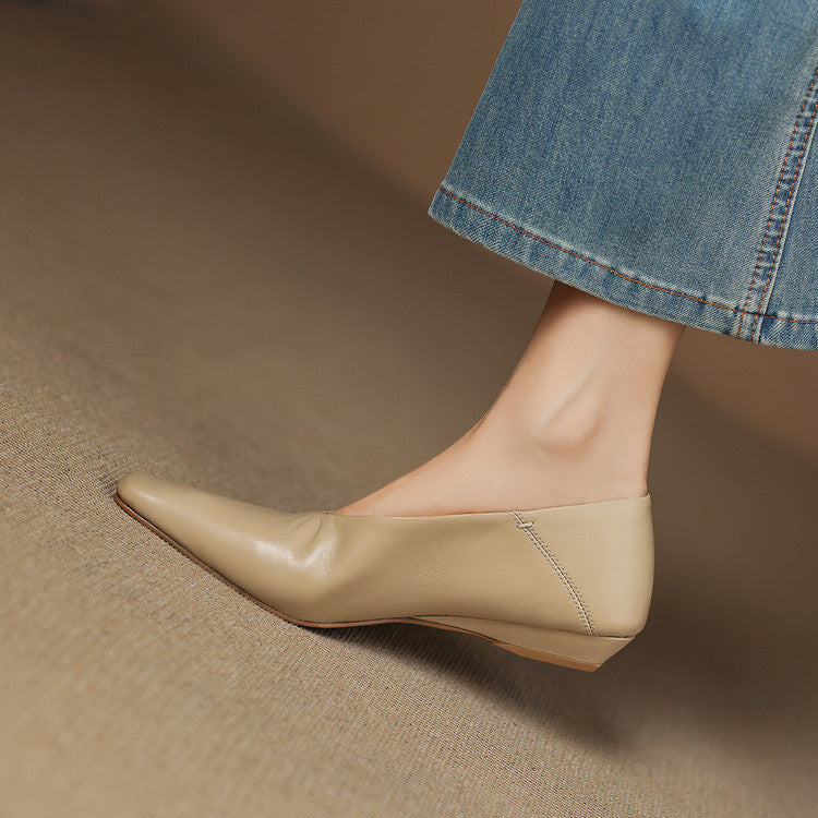 Zapatos planos Emor de cuero genuino