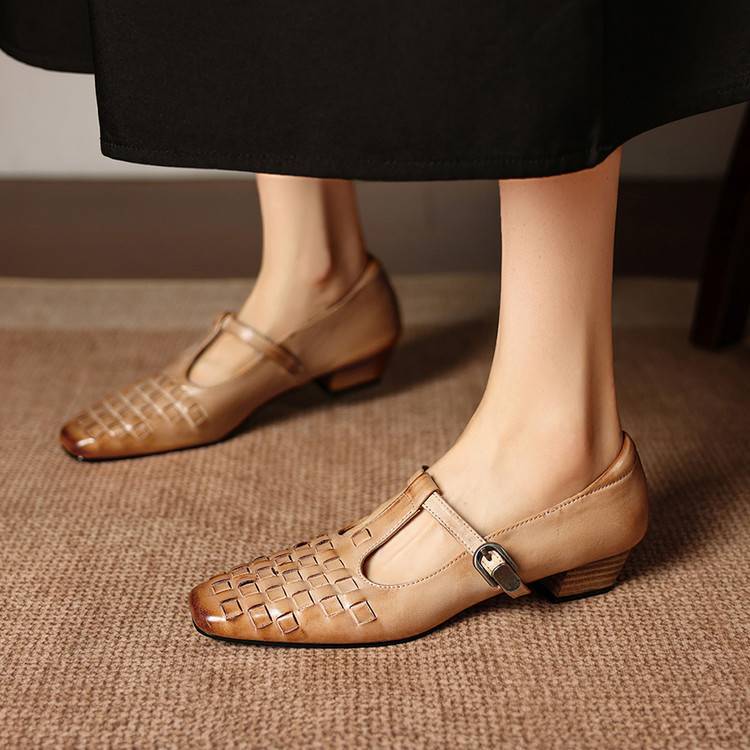 Tacones de cuero genuino Soretta