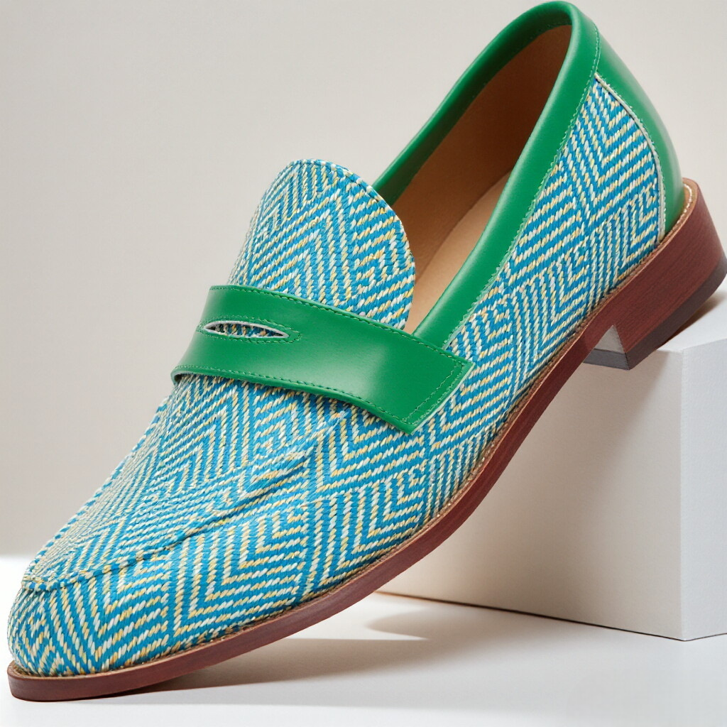 Toscano vävda loafers