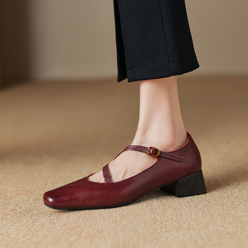 Tacones Ossa de cuero genuino