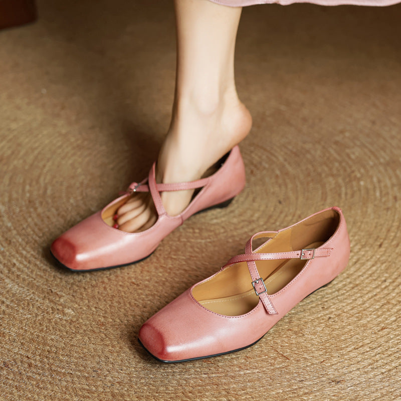 Scarpe basse Iria in vera pelle