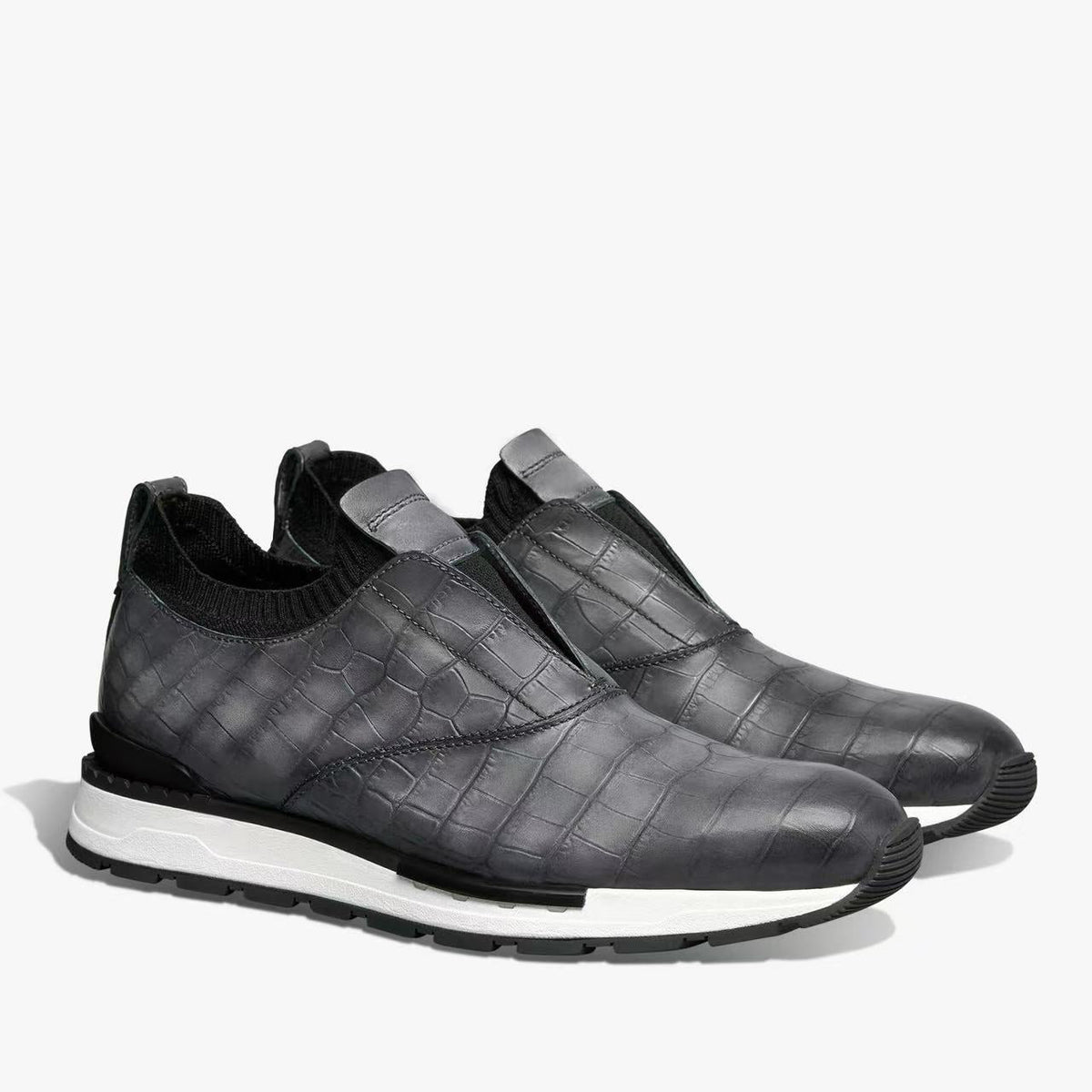 Sapatilhas Slip-On em Pele Genuína Darcel