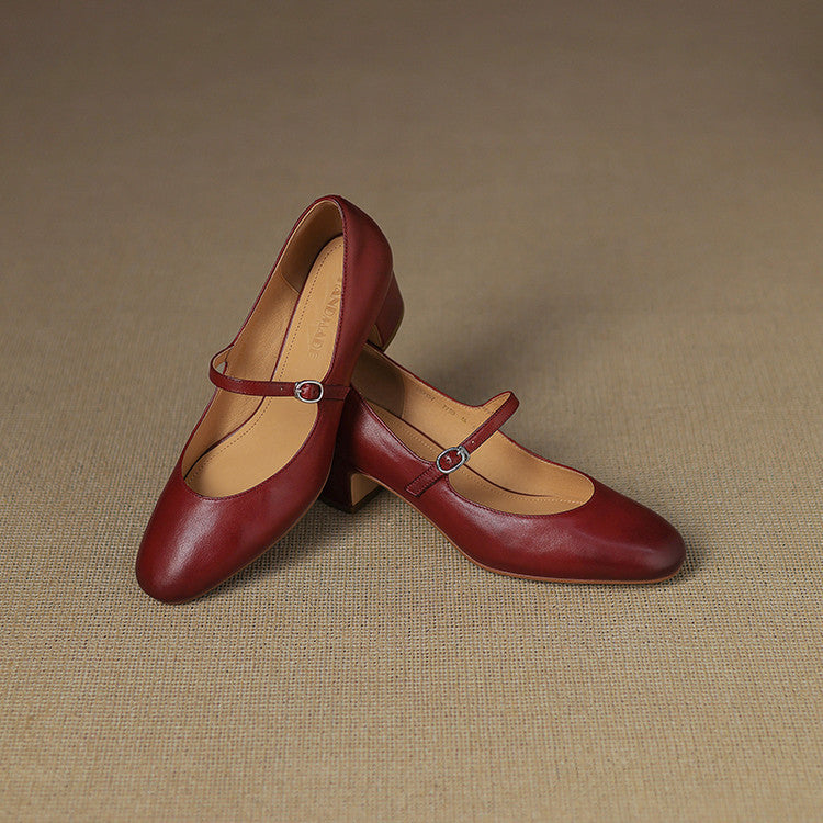 Décolleté Cadrel in vera pelle