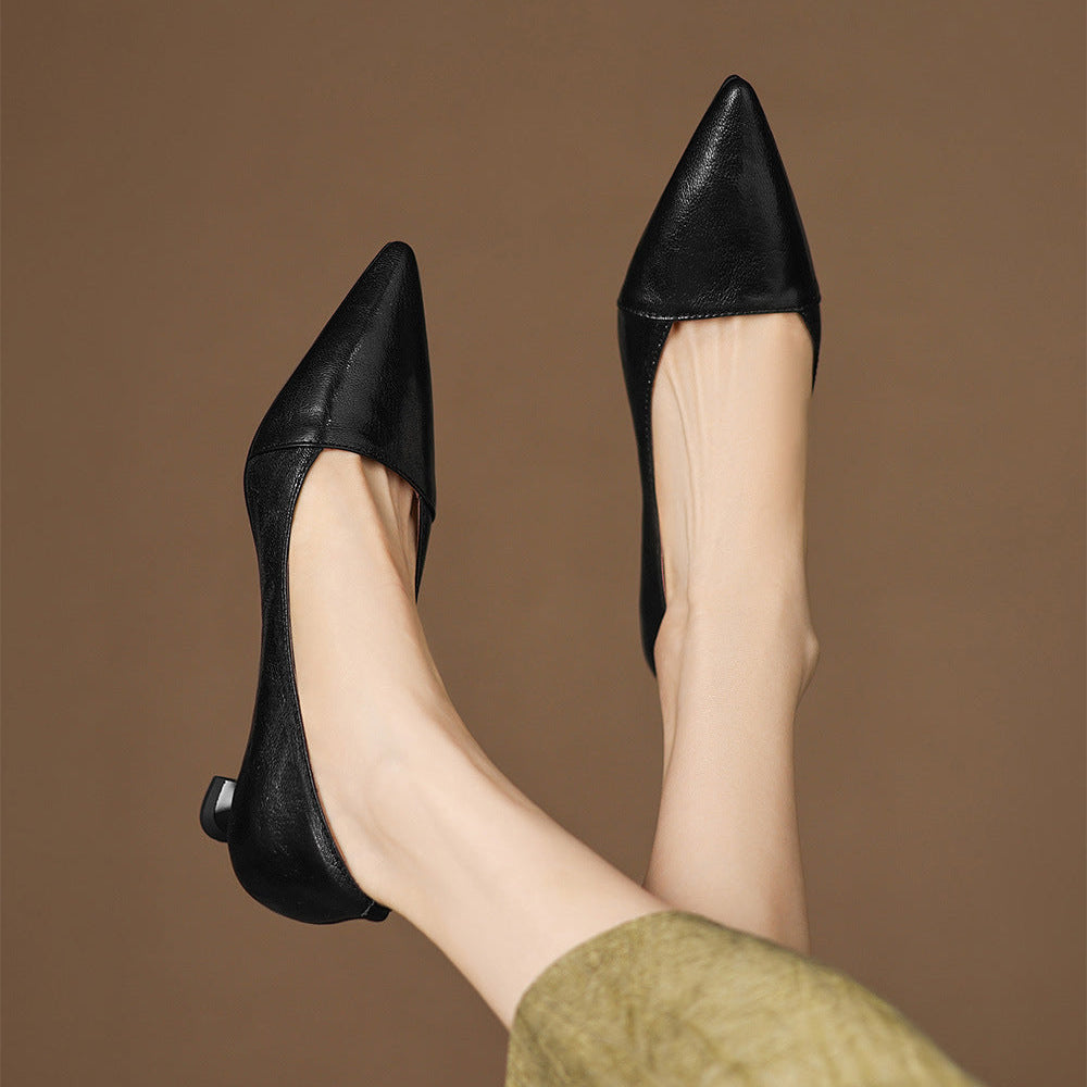 Tacones Venza de cuero genuino