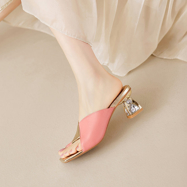 Tacones Opaline de cuero genuino