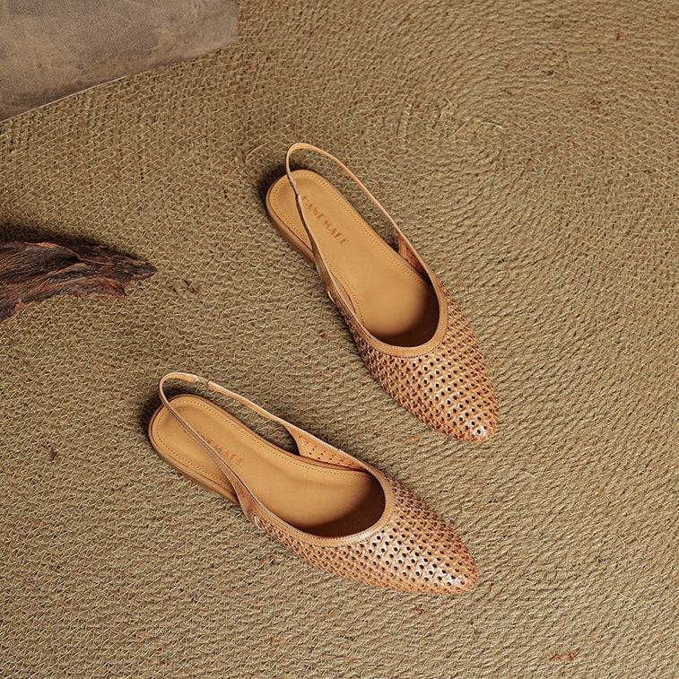Mirale Slingbacks van Echt Leer