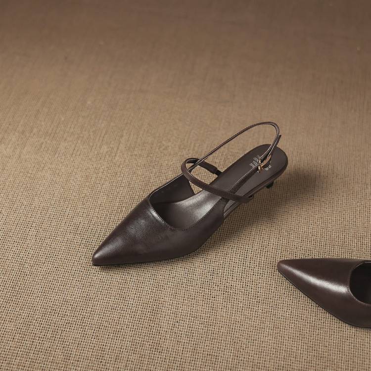 Kemi Slingbacks van Echt Leer