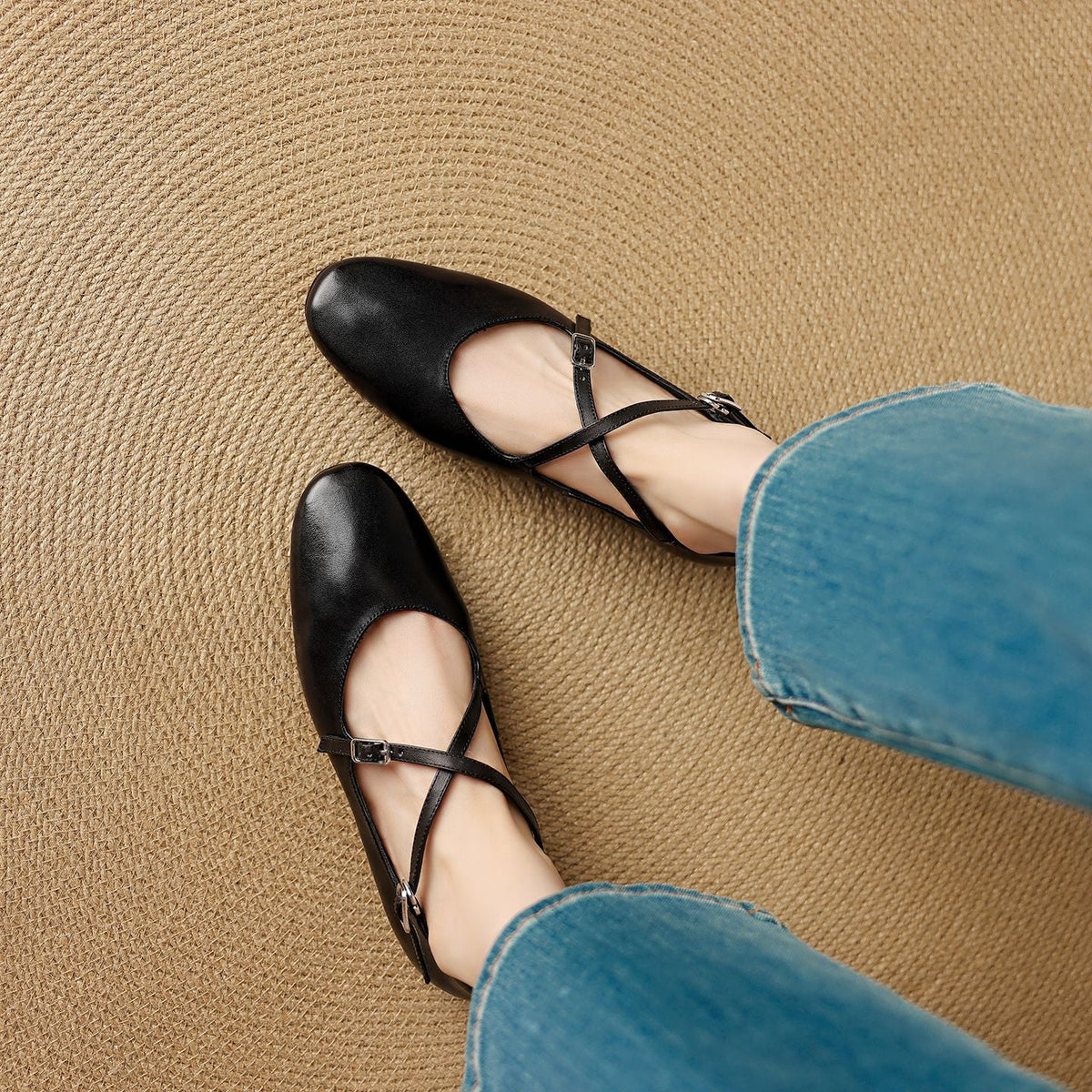Scarpe basse Avelin in vera pelle