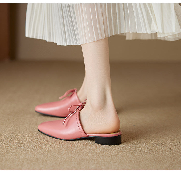 Mules Rosalia in vera pelle