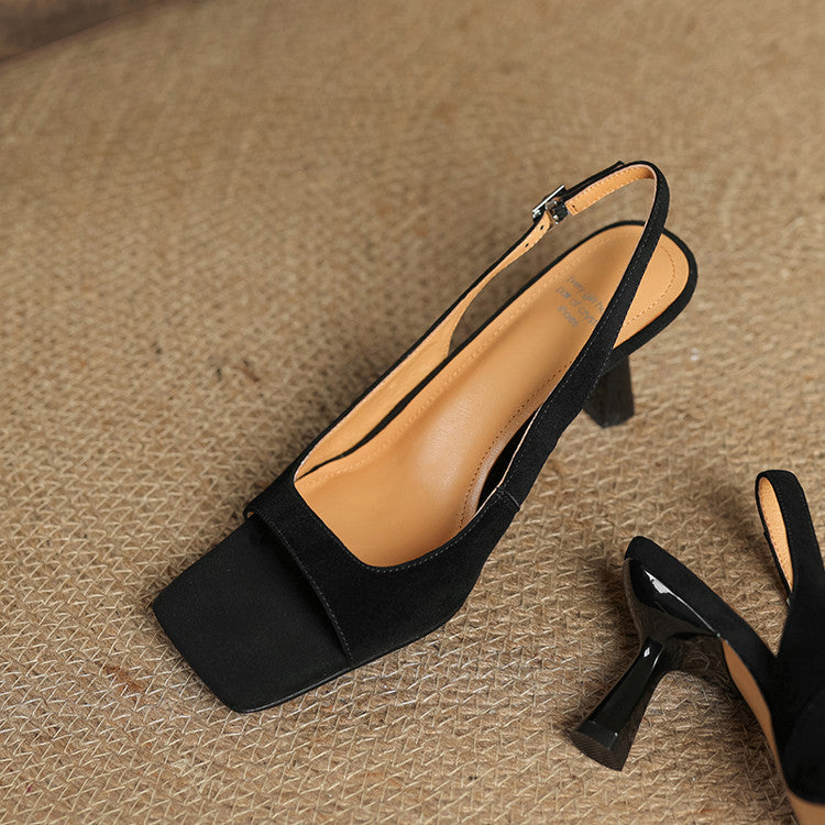 Moria Slingback-Sandalen aus echtem Leder