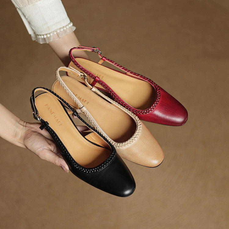 Tacones Bella de cuero genuino