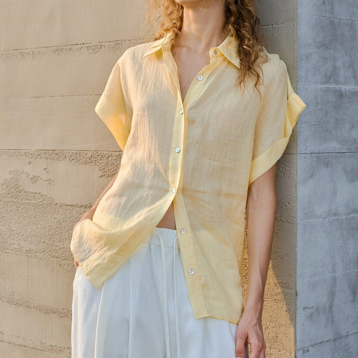 Celeste Ramie-skjorte