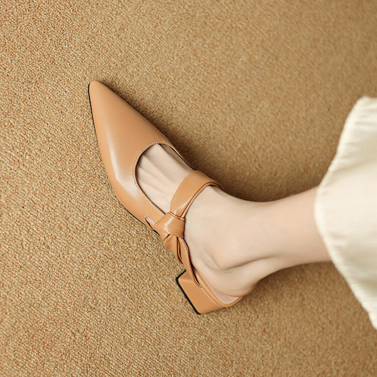 Mules de piel Noressa