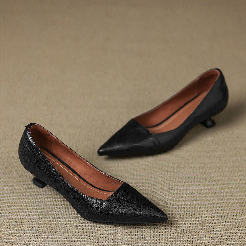 Tacones Venza de cuero genuino