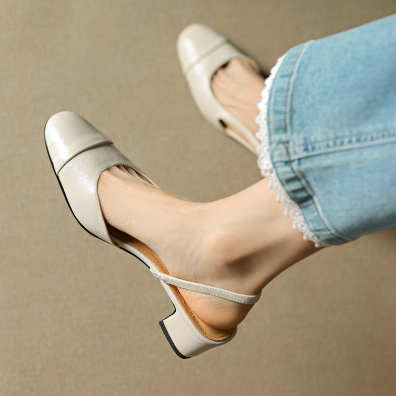 Zapatos de tacón Lureth de piel auténtica