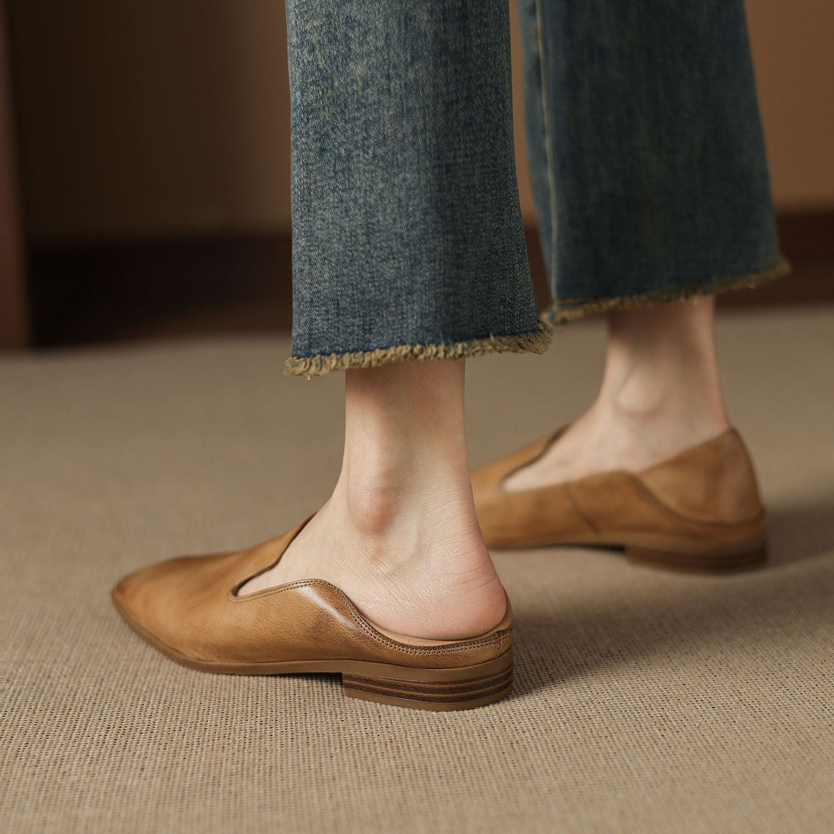 Mocassins Lennor em pele genuína