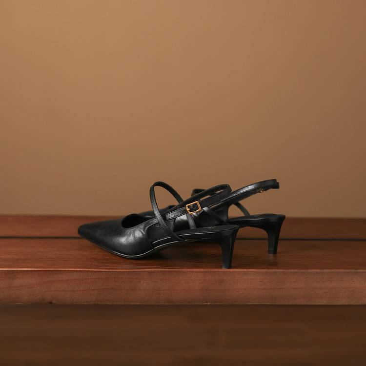 Kemi Slingbacks van Echt Leer