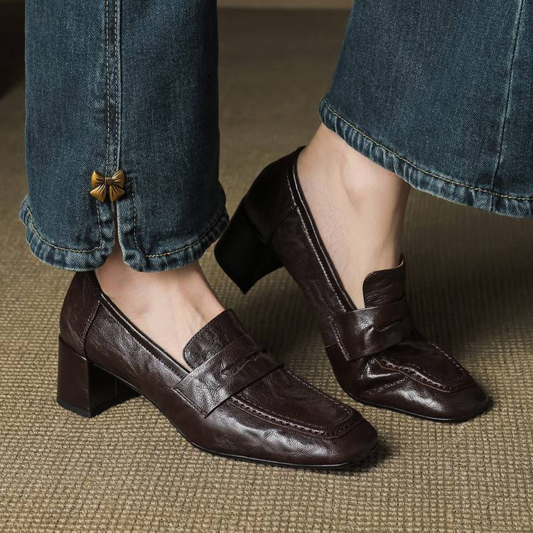Tacones Sora de cuero genuino