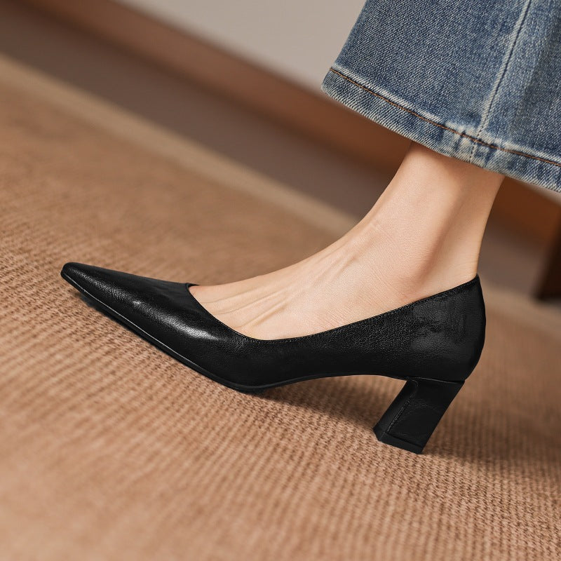 Talons Lorvane en cuir véritable