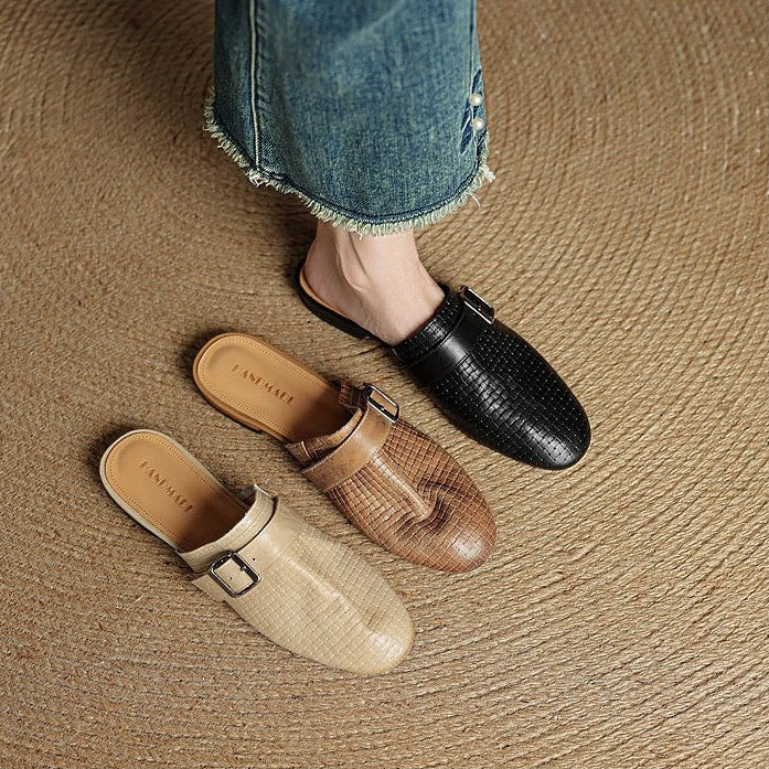 Mules Cassie in vera pelle