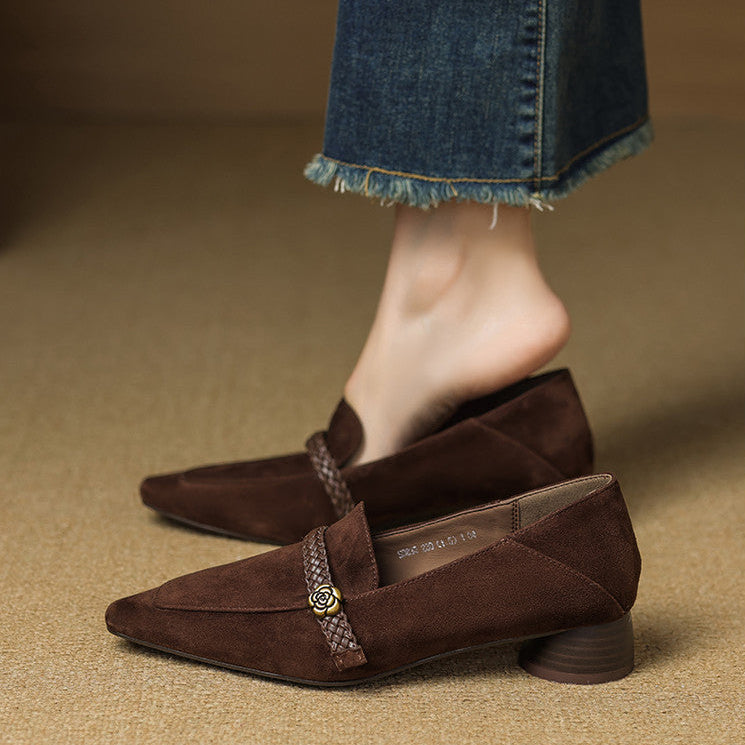 Vimi loafers i ægte ruskind
