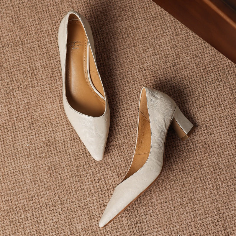 Talons Lorvane en cuir véritable