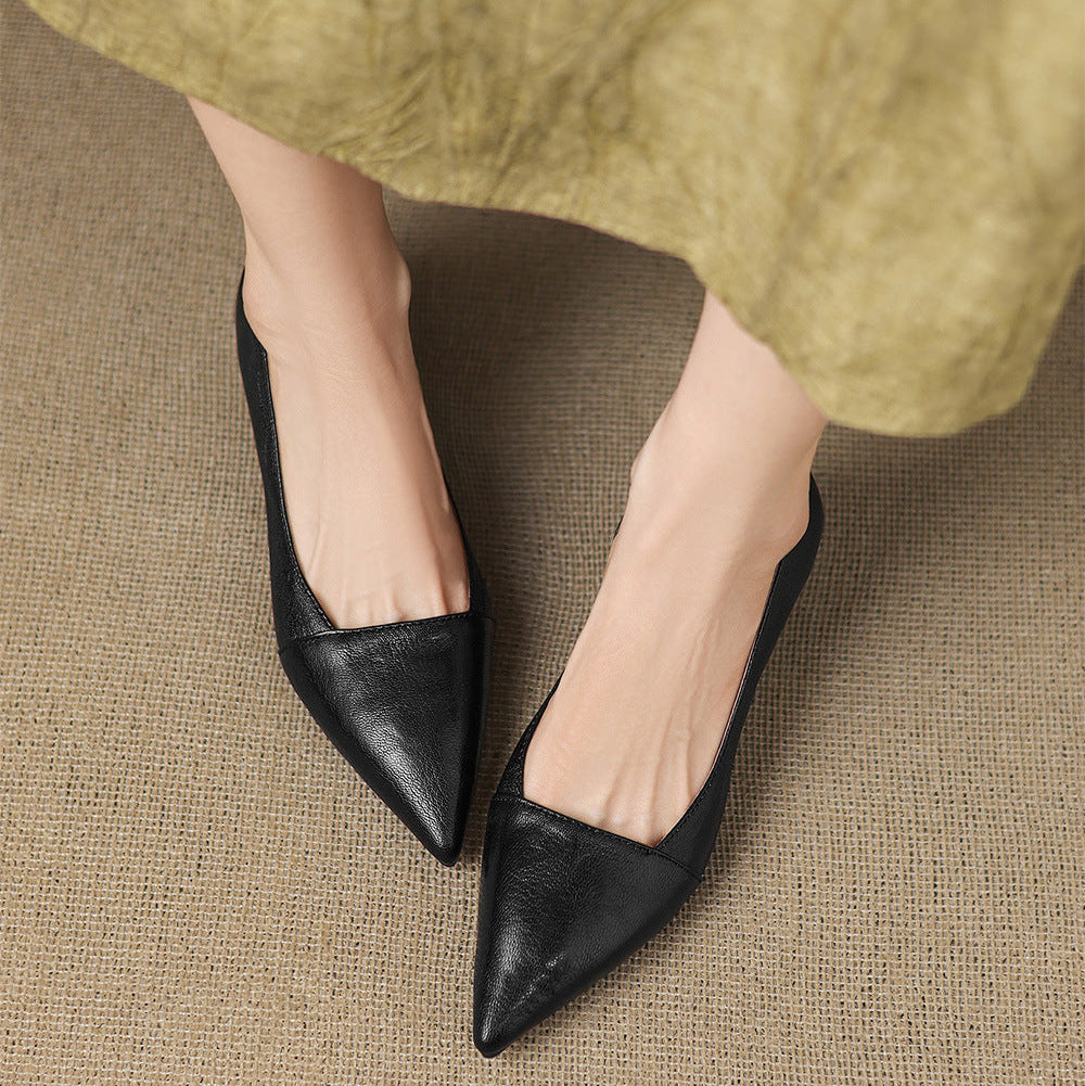 Tacones Venza de cuero genuino