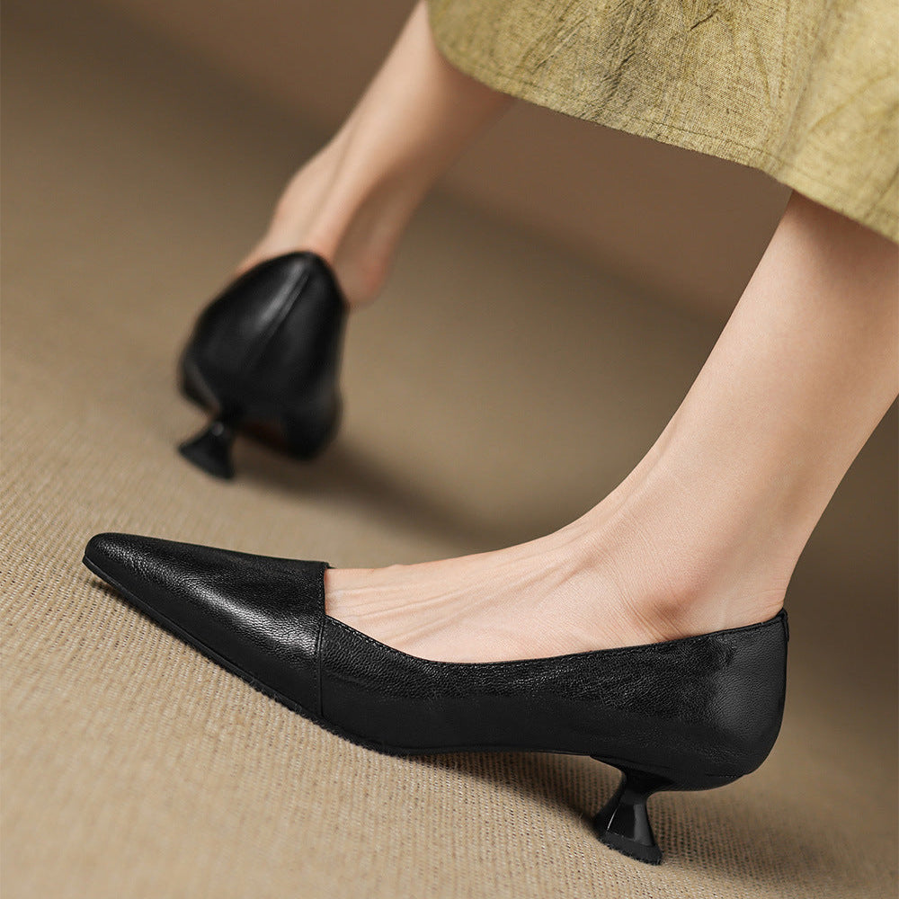 Tacones Venza de cuero genuino