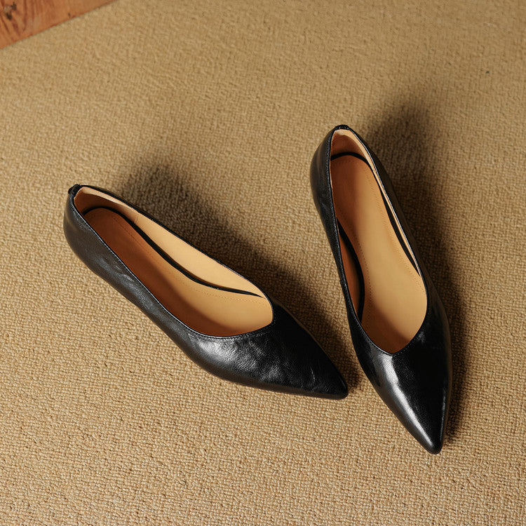 Scarpe basse Fauna in vera pelle