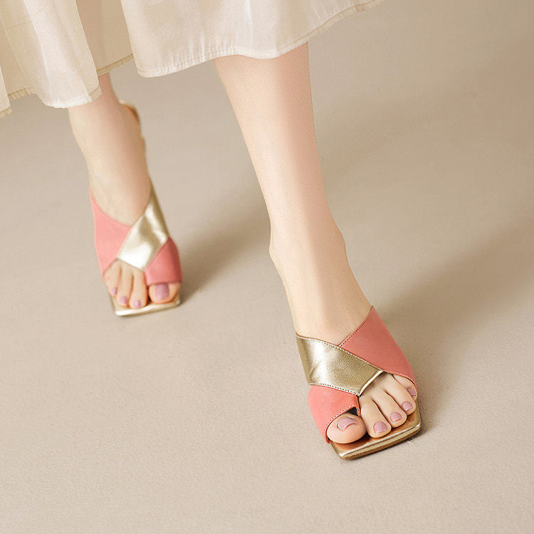 Tacones Opaline de cuero genuino