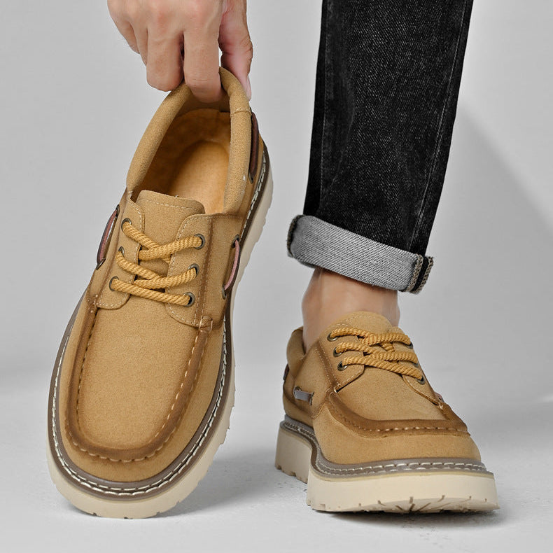 Chaussures à lacets en cuir véritable Harbor