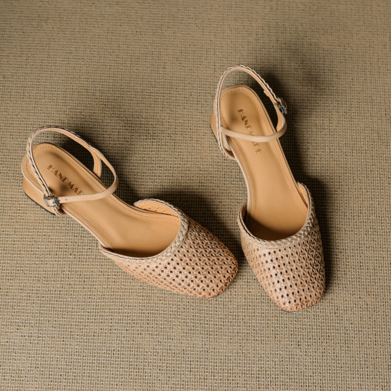 Tacones Orelia de cuero genuino