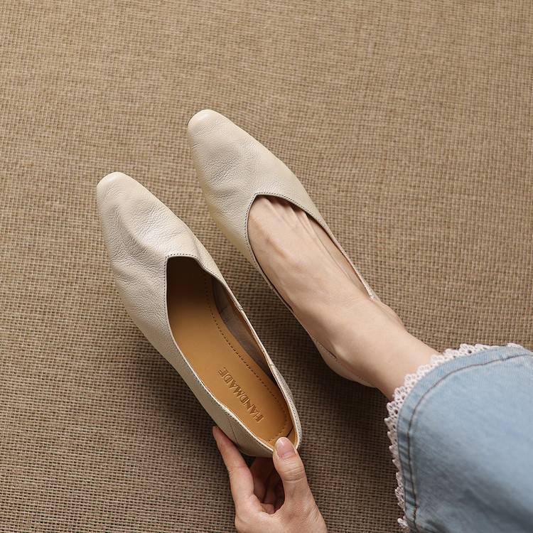 Zapatos planos Darsi de cuero genuino