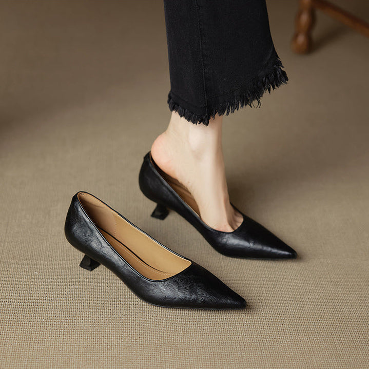 Tacones Aeris de cuero genuino