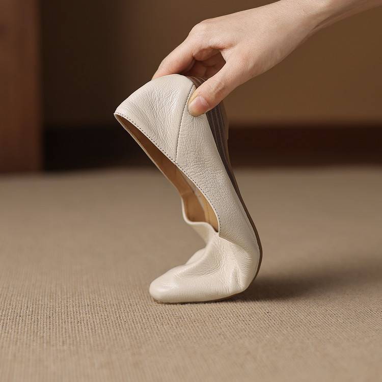 Zapatos planos Darsi de cuero genuino