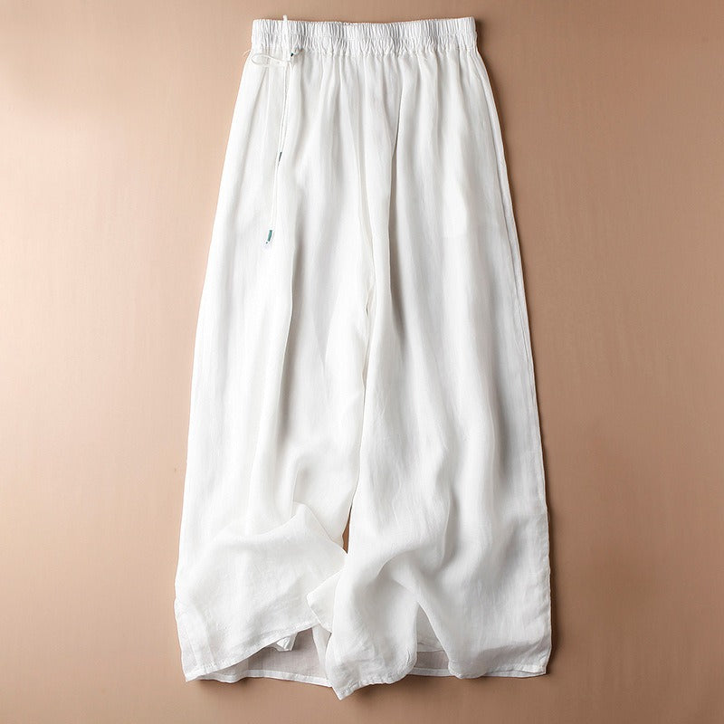 Pantaloni in lino Isola