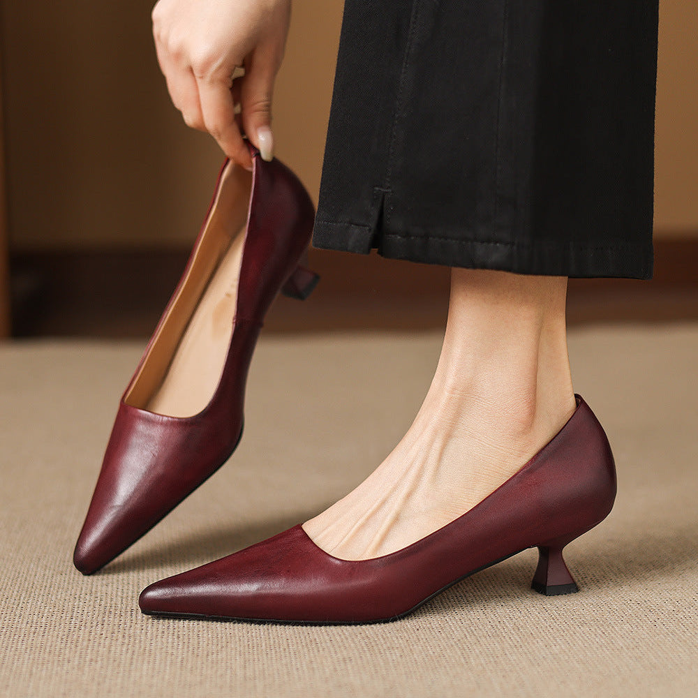 Tacchi Calina in vera pelle