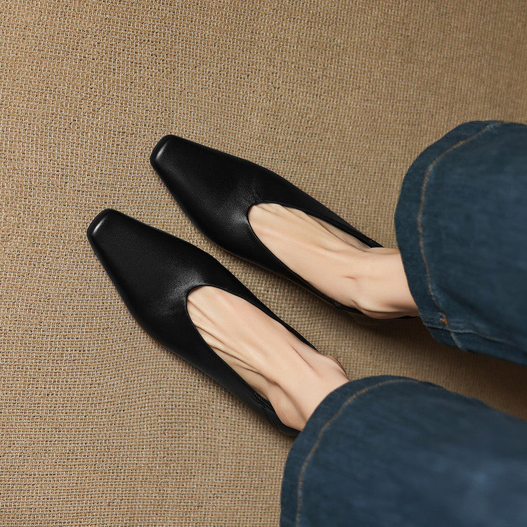 Zapatos planos Emor de cuero genuino