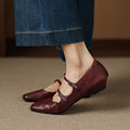 Chaussures plates Orik en cuir véritable