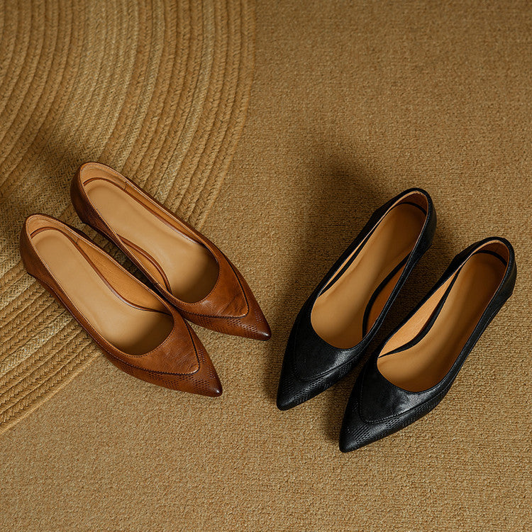 Liora Genuine Leather Heels