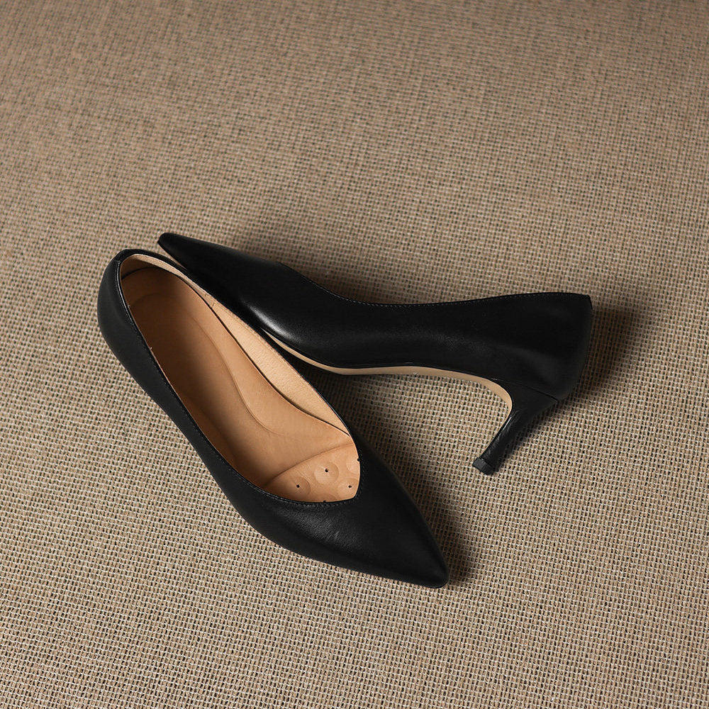 Escarpins Lenora en cuir véritable