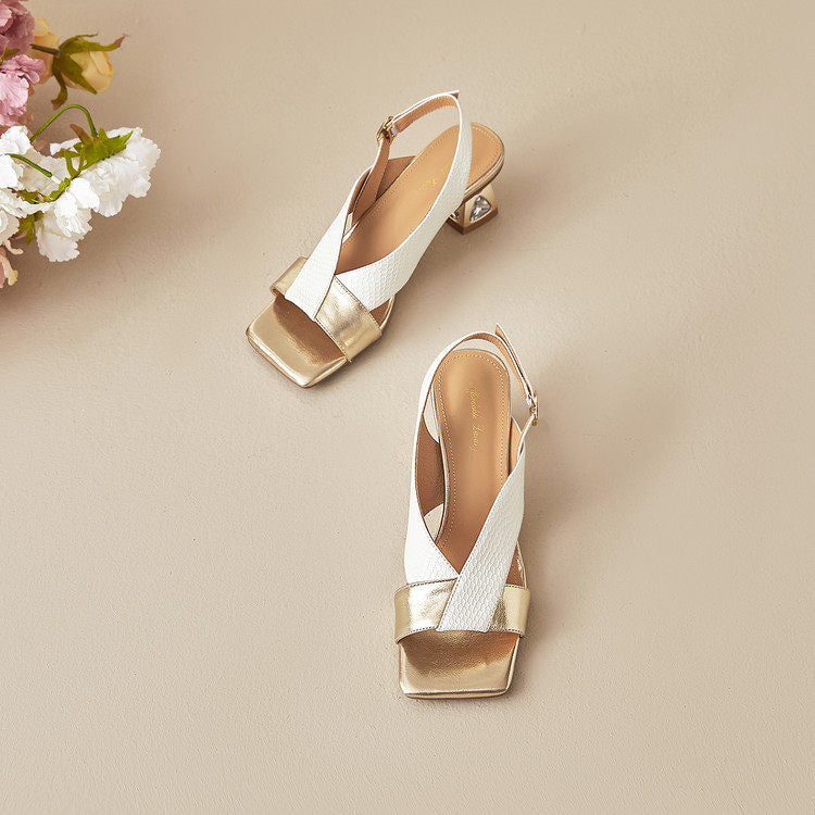 Tacones de cuero genuino Virelli