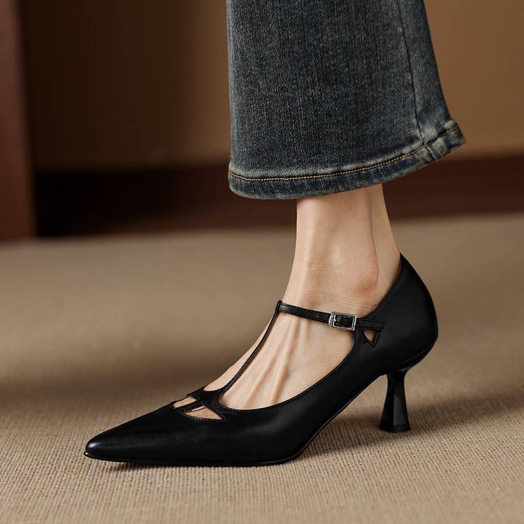 Tacchi Lucia in vera pelle