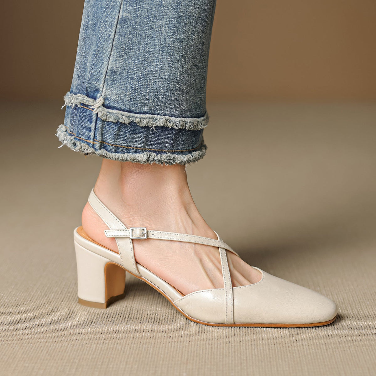 Blenza Slingbacks aus echtem Leder