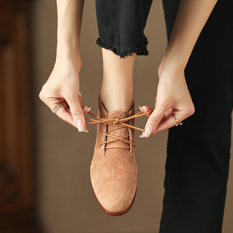 Zapatos Alexa de ante auténtico